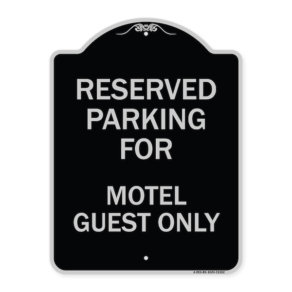 Signmission Parking Reserved for Motel Guest Heavy-Gauge Aluminum Architectural Sign, 24" x 18", BS-1824-23382 A-DES-BS-1824-23382 - main